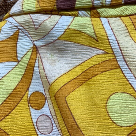 Vintage Handmade Dress and Coat Set Lined Med Groovy Psychedelic OOAK - Picture 15 of 16